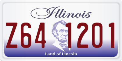 IL license plate Z641201