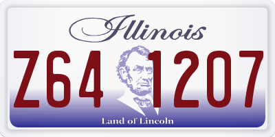 IL license plate Z641207