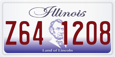 IL license plate Z641208