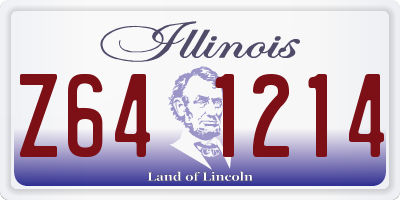 IL license plate Z641214