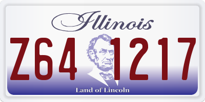 IL license plate Z641217