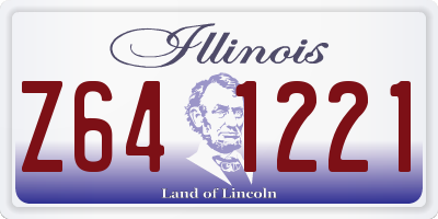 IL license plate Z641221