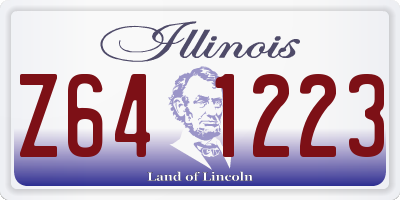 IL license plate Z641223