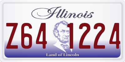 IL license plate Z641224