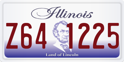 IL license plate Z641225