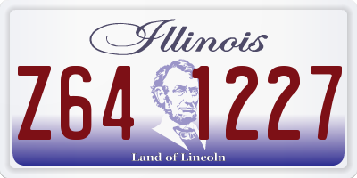IL license plate Z641227