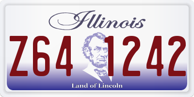 IL license plate Z641242