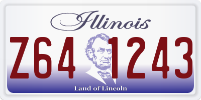 IL license plate Z641243