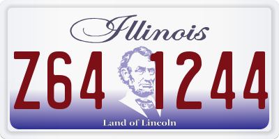 IL license plate Z641244