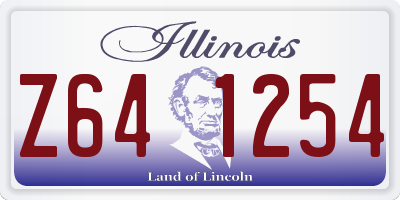 IL license plate Z641254