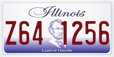 IL license plate Z641256