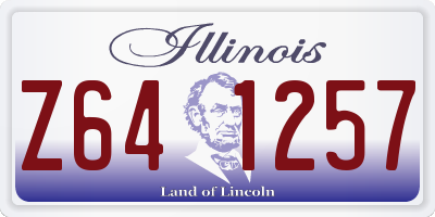 IL license plate Z641257