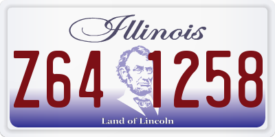 IL license plate Z641258