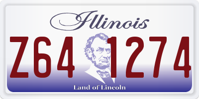 IL license plate Z641274