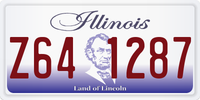 IL license plate Z641287
