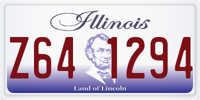 IL license plate Z641294