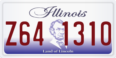 IL license plate Z641310