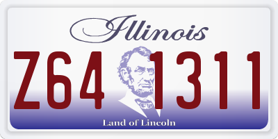IL license plate Z641311