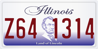 IL license plate Z641314