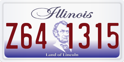 IL license plate Z641315
