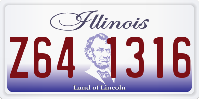 IL license plate Z641316