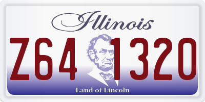 IL license plate Z641320