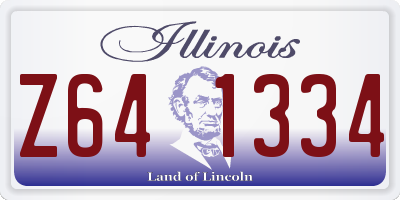 IL license plate Z641334