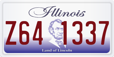 IL license plate Z641337