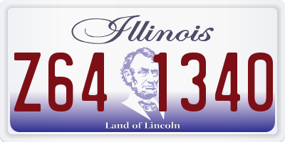 IL license plate Z641340
