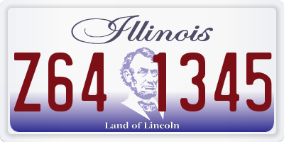 IL license plate Z641345
