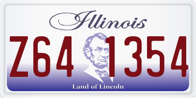 IL license plate Z641354