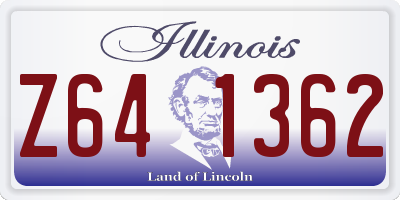 IL license plate Z641362