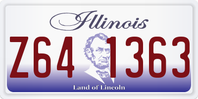 IL license plate Z641363