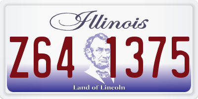IL license plate Z641375
