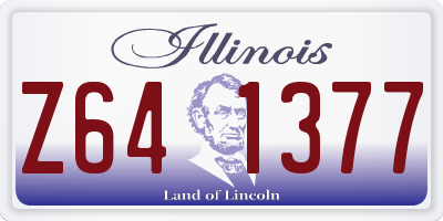 IL license plate Z641377