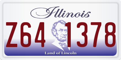 IL license plate Z641378