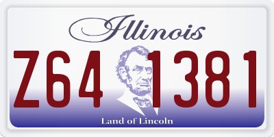 IL license plate Z641381