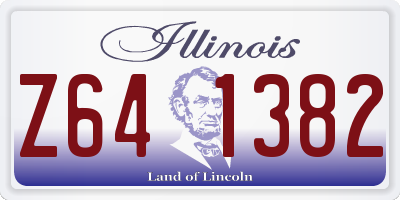 IL license plate Z641382
