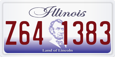 IL license plate Z641383