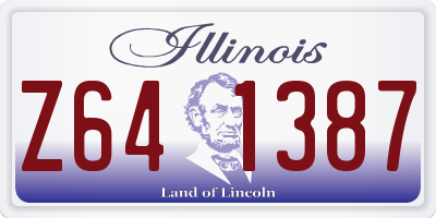 IL license plate Z641387