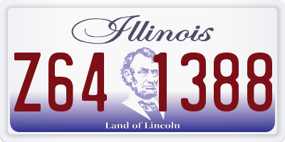 IL license plate Z641388