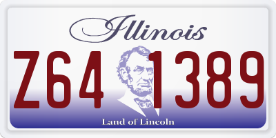 IL license plate Z641389