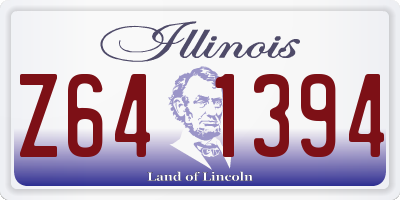 IL license plate Z641394