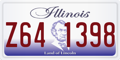 IL license plate Z641398