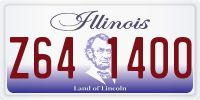 IL license plate Z641400