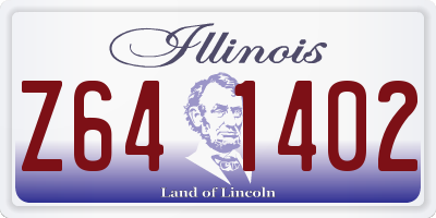 IL license plate Z641402