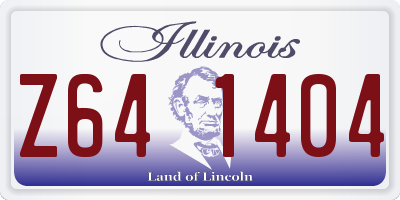 IL license plate Z641404