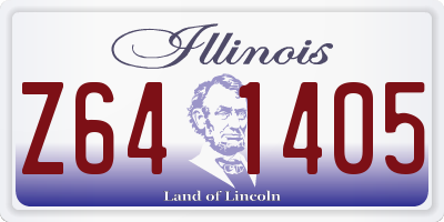 IL license plate Z641405