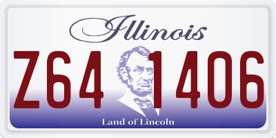 IL license plate Z641406
