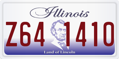 IL license plate Z641410